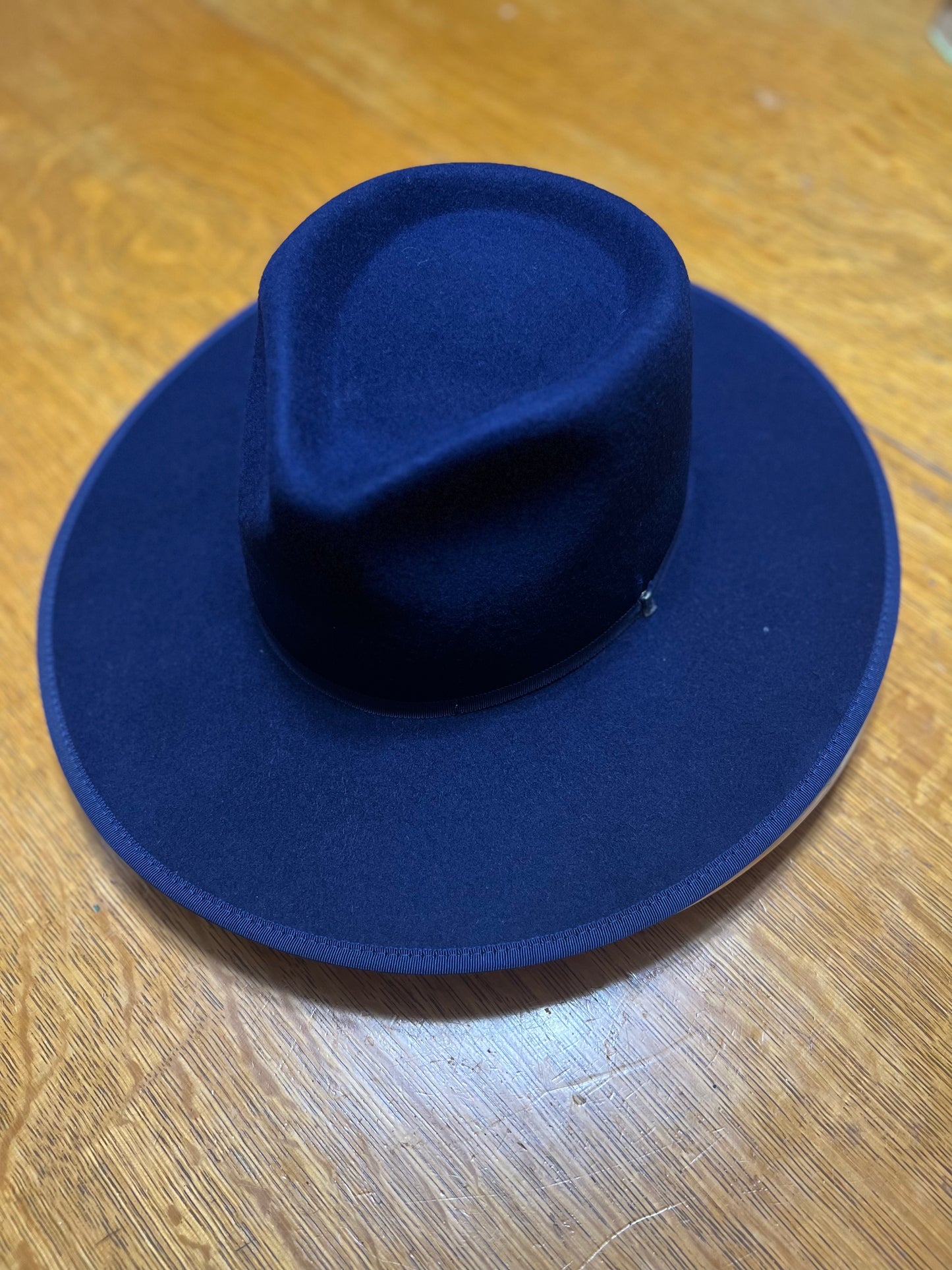 One Size Navy Felt Rancher Hat