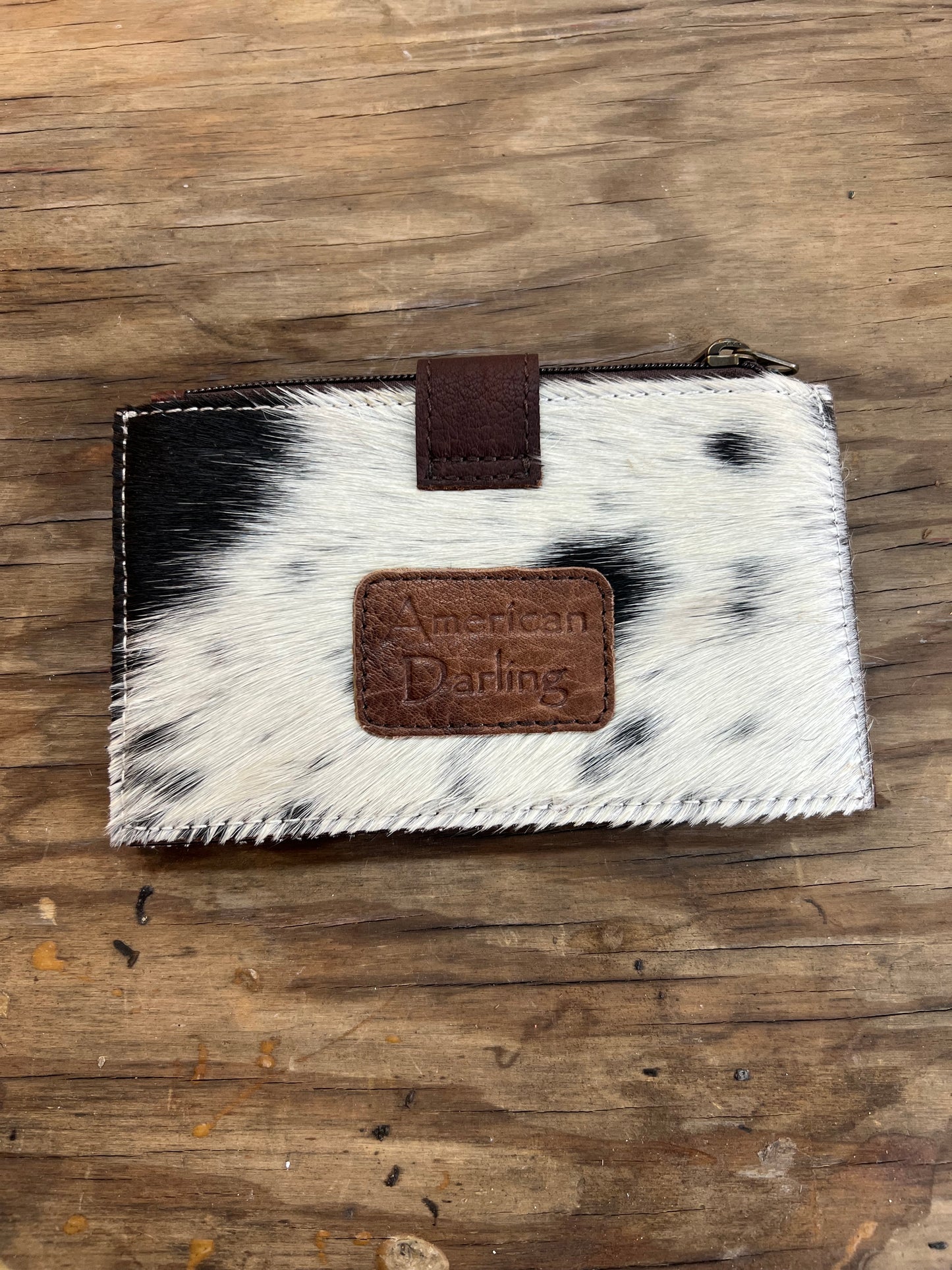 Black, Brown and White Wallet