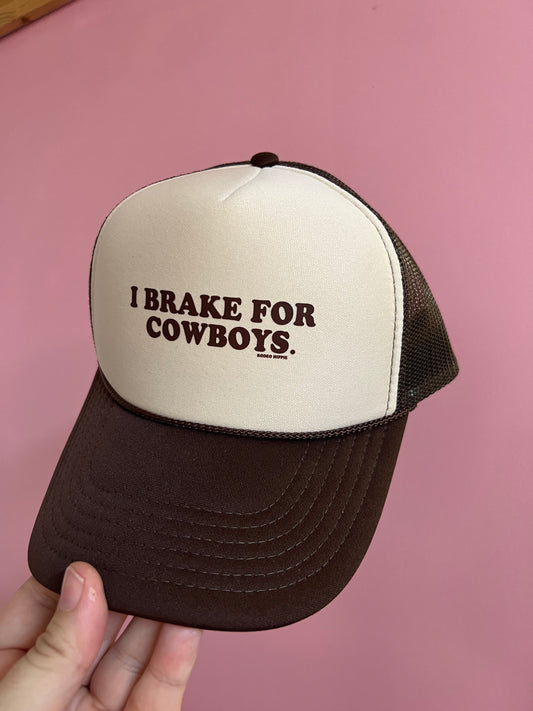 I Break For Cowboys Trucker Cap