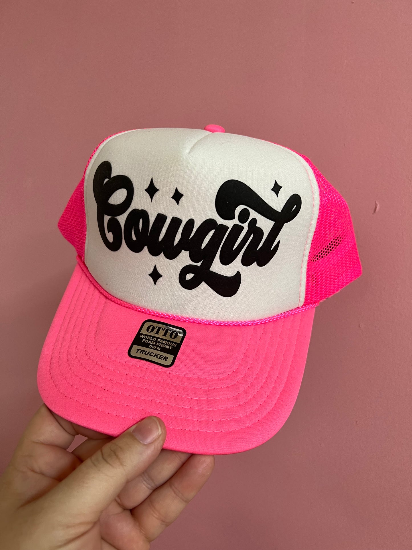 Cowgirl Pink Trucker Cap