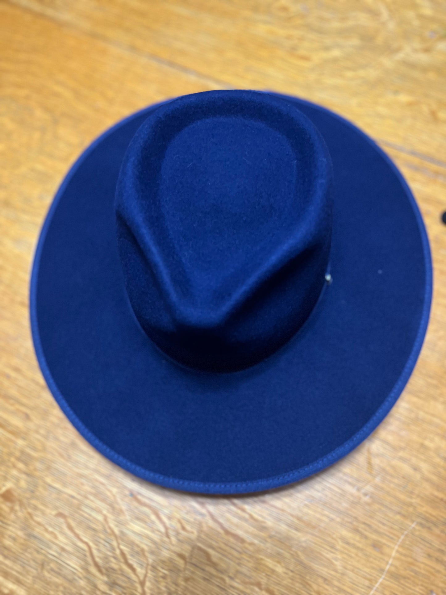 One Size Navy Felt Rancher Hat