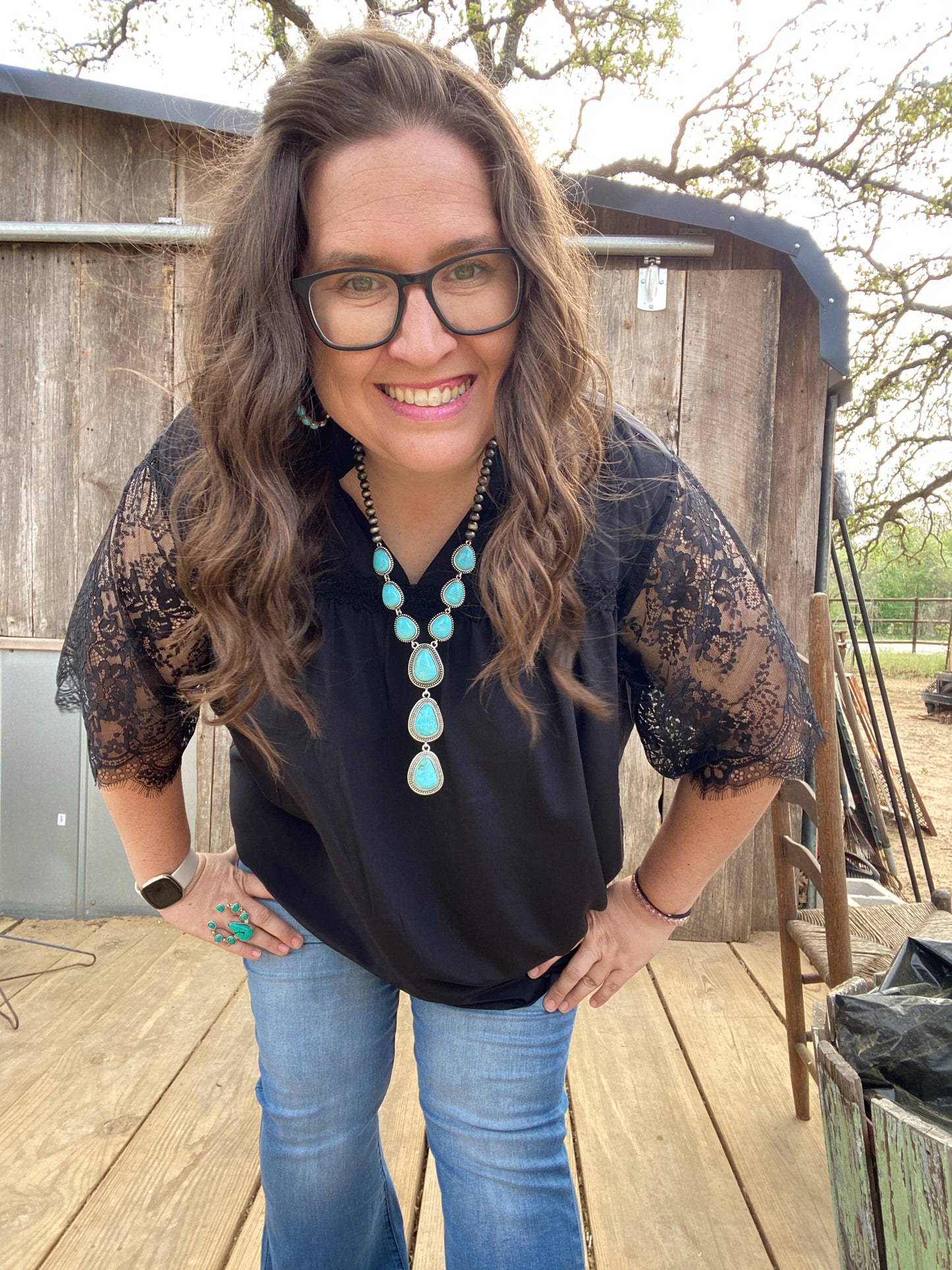 Black Lace Top